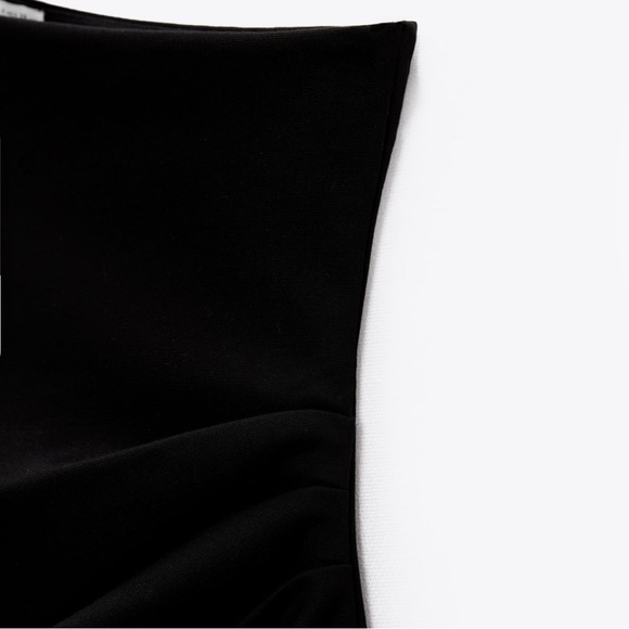 NWT Zara Asymmetric Mini One Shoulder Dress - Picture 6 of 6